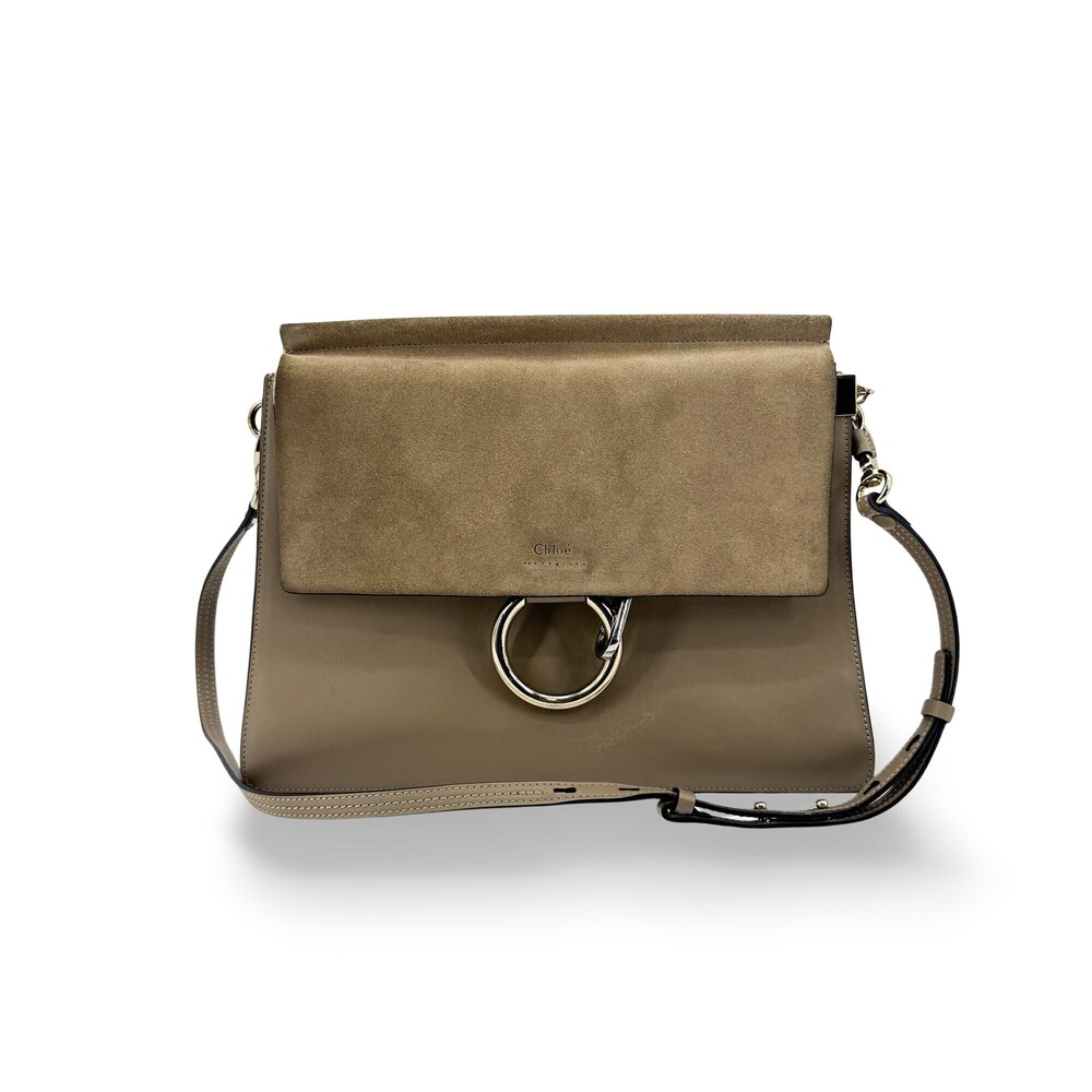 Chloe Faye Leather and Suede Medium